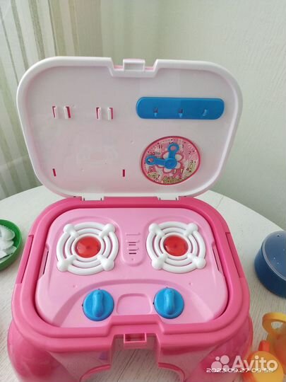 Кухня настольная со звуком+ посуда и еде из фетра