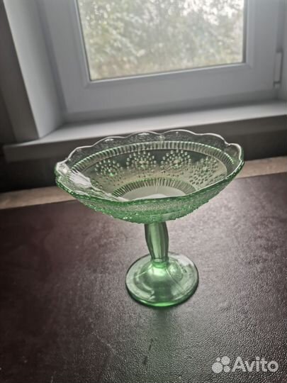 Ваза для фруктов на ножке СССР