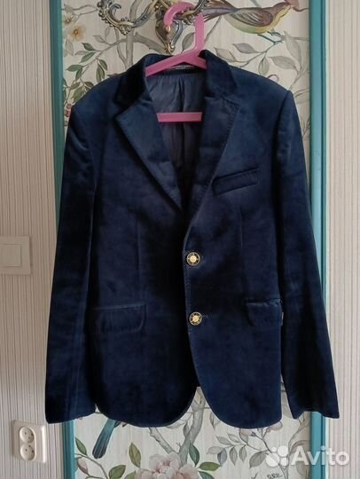 Пиджак для мальчика школьный 140 146 alessandro