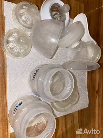Бутылочки avent молокоотсос