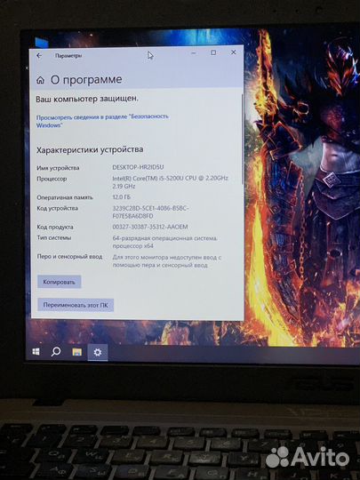 Тонкий игровой Asus 12gb, i5-5200u, 920m, SSD+HDD