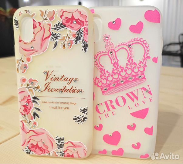 Чехлы со стразами iPhone X