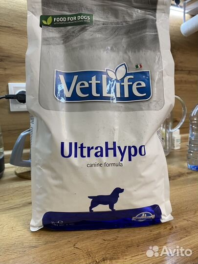 Корм для собак VetLife Ultrahypo