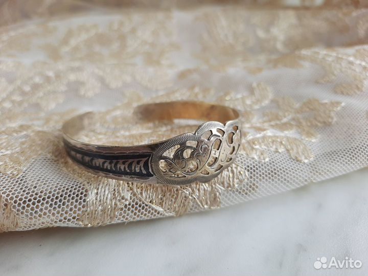 Красивый винтажный комплект украшений серебро СССР