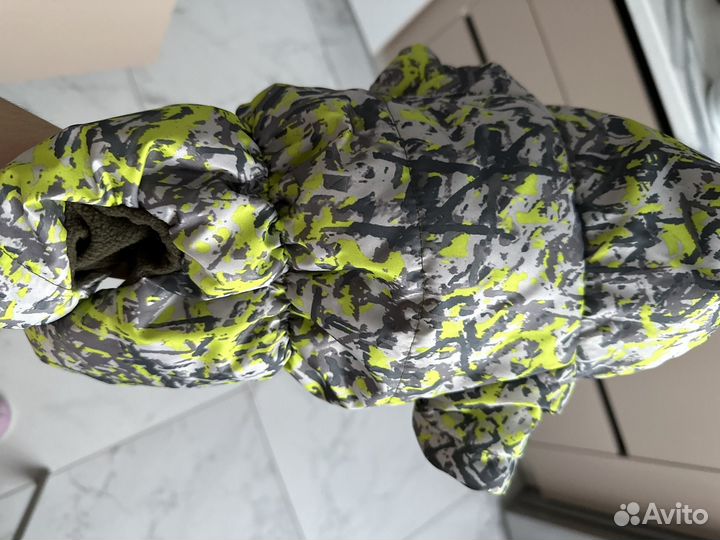 Курточка для собаки и шапка новогодняя