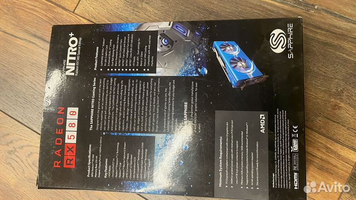 Sapphire nitro+ radeon RX 580 8G