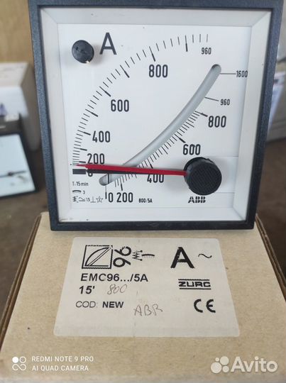 Амперметр Максиметр EMC96. /5A