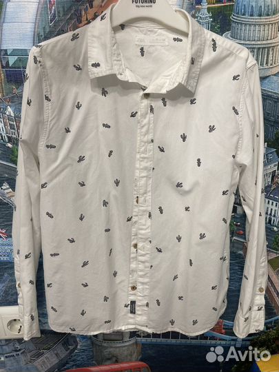 Рубашки школьные для мальчика р 140 146 zara