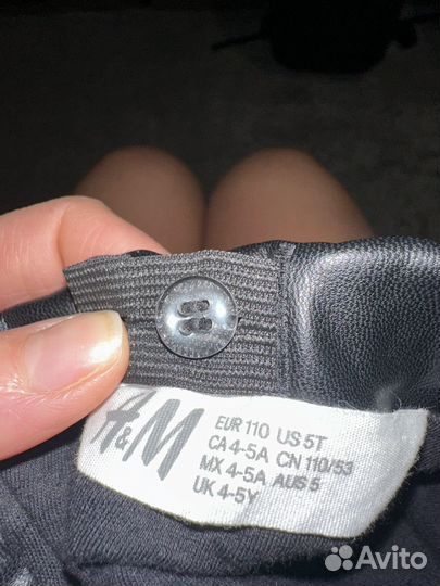 Юбка кожаная для девочки 110