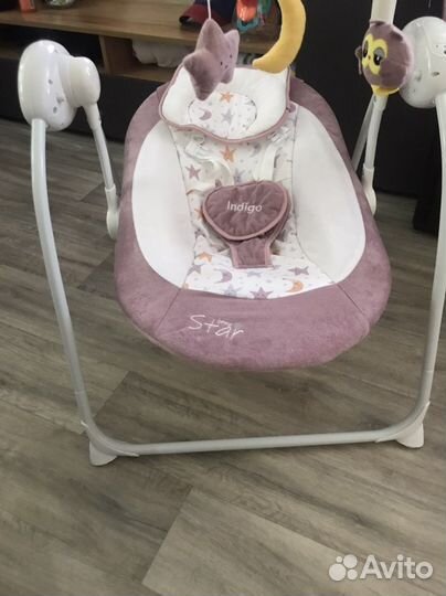 Детские электронные качели для новорожденных