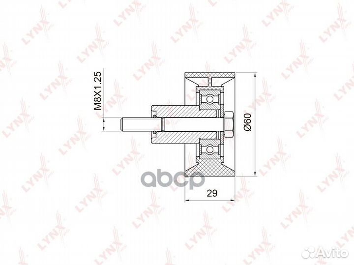 Ролик обводной ремня грм PB3008 FP-2560;CM 5062