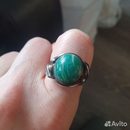 Комплект Кольцо Серьги Серебро Винтаж СССР