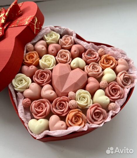 Шоколадный букет сердце