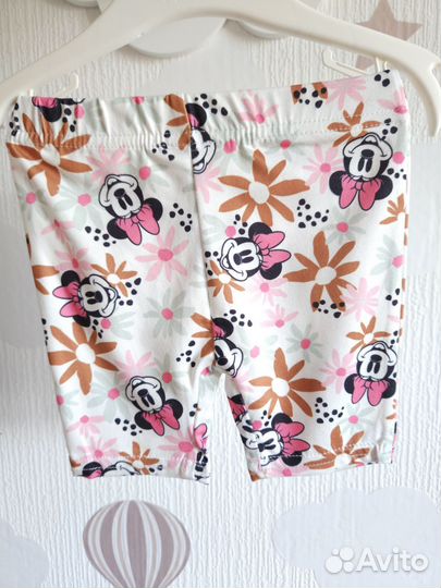 Комплект футболка и велосипедки Disney 74 80