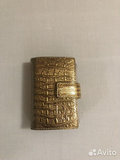 Картхолдер Dior Золото Натуральная Кожа