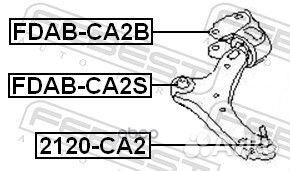 Опора шаровая ford mondeo/S-MAX/galaxy/volvo S8