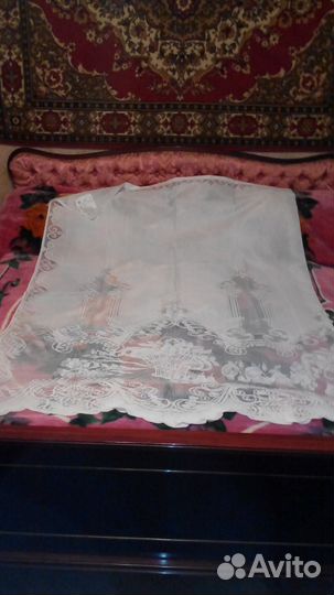 Шторы, тюль, накомодник и салфетка для дачи, кухни