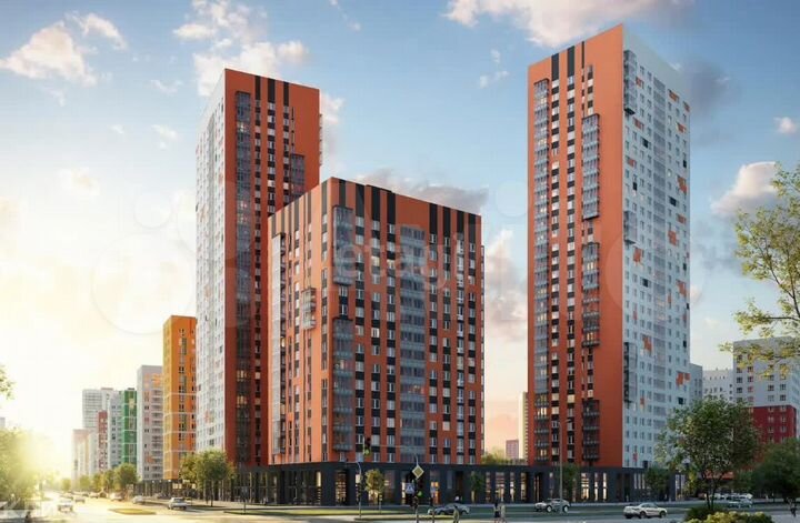 2-к. квартира, 42,4 м², 1/19 эт.