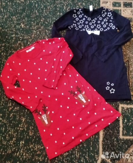 Пакет вещей на девочку 128-134разные бренды