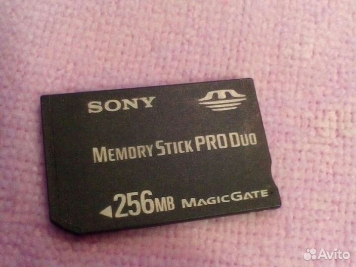 Карта памяти Sony MS pro duo 256 mb