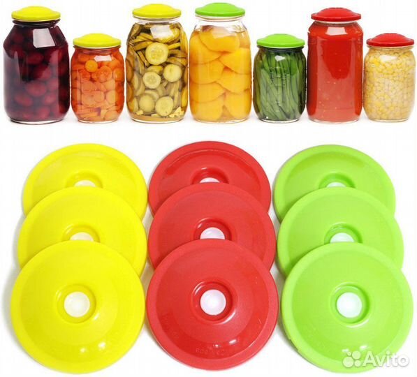 Крышки вакс 9 шт. + насос