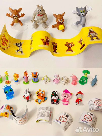 Игрушки из киндера, чупа-чупс