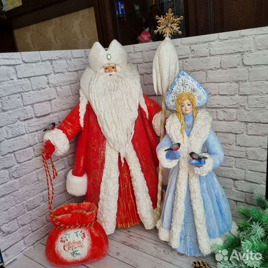 Ватные игрушки сувениры ручной работы