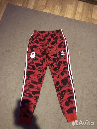 Штаны bape adidas