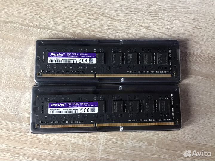 Оперативная память ddr3 (16gb 8x2) 1866MHz