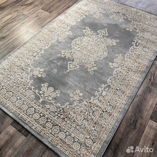 Ковёр 150 на 230 беж/серый