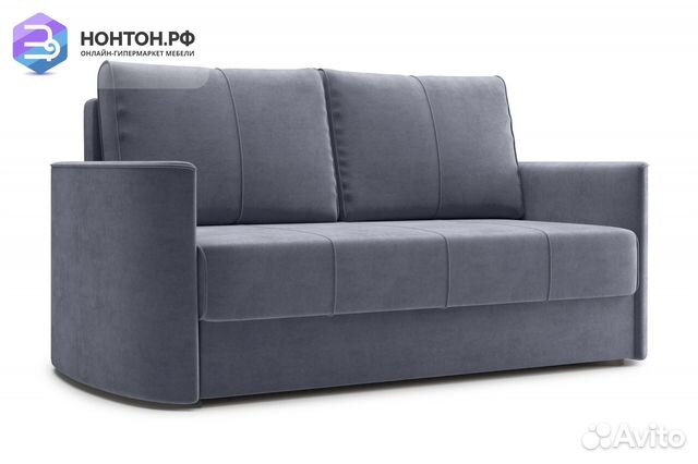 Диван еврокнижка Колибри темно-серый