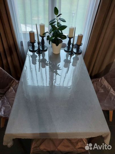 Скатерть серая рогожка