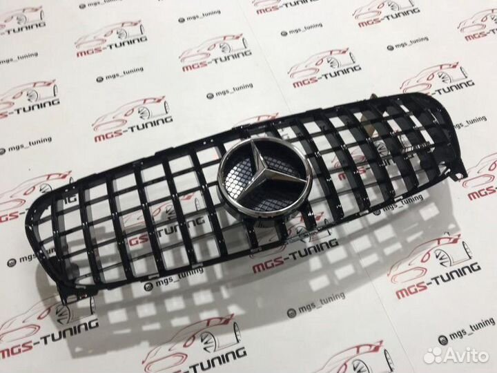 Решетка GLA GT Black 16-н.в. + AMG Хром Звезда