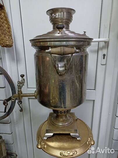 Самовар на дровах старинный.10 л