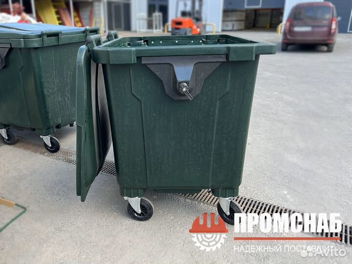 Мусорный бак(контейнер) для тбо 1100л зеленый