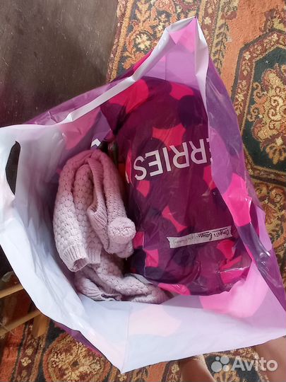 Большой пакет с детской одеждой. С 0 до года