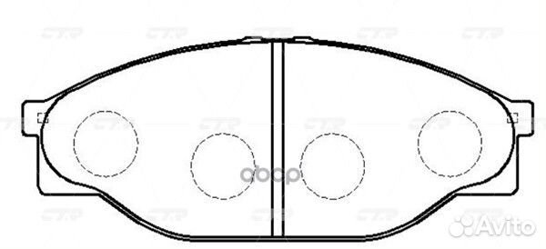 Колодки передние CTR GK1145 GK1145 CTR