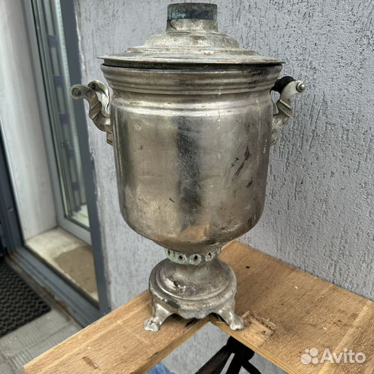 Самовар угольный 7 Л завод штамп старинный