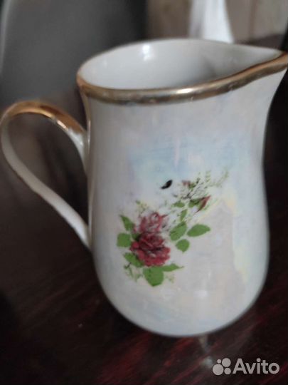 Кофейник СССР фарфоровый и молочник фарфор СССР