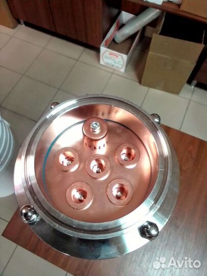 Колпачковая колонна (флейта) медь, стекло, 4 дюйма