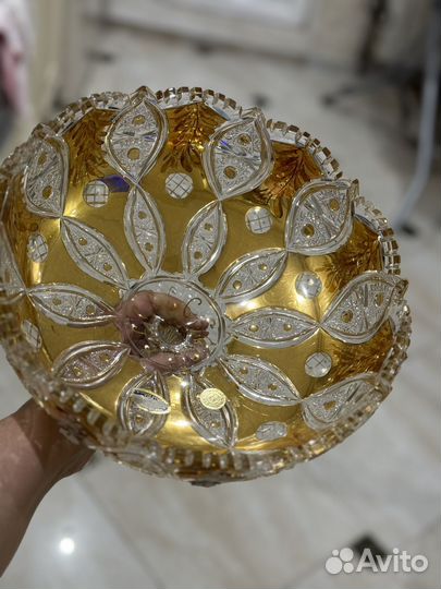 Ваза для фруктов богемия хрусталь (оригинал )