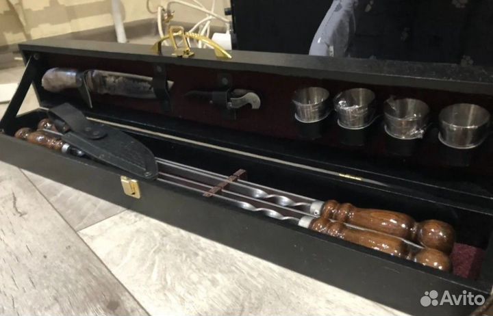 Набор шампуров подарочный