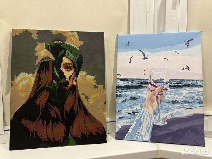 Картина интерьерная акрилом на холсте 40x50