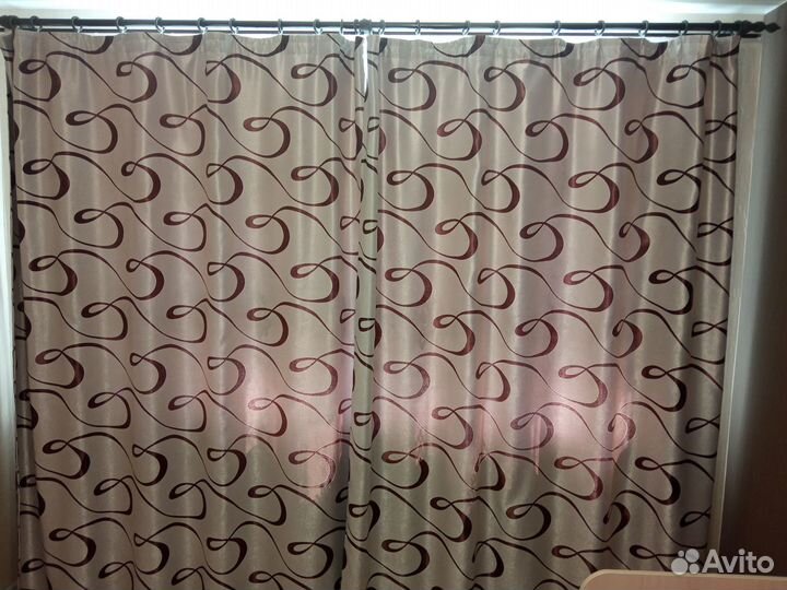 Занавески комплект тюль+шторы 2 шт