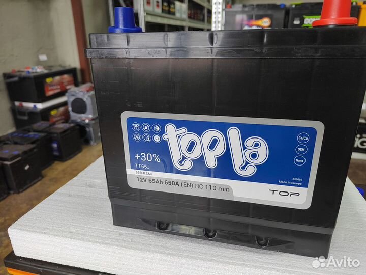 Аккумулятор Topla 65 Ач обр 650 А