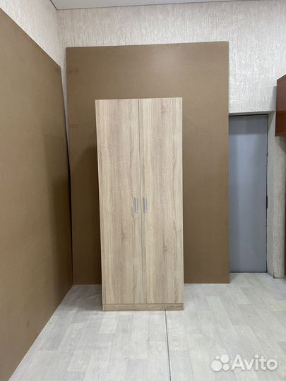 Шкаф распашной с полками (сонома)