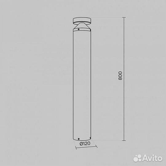 Наземный низкий светильник Maytoni Olten O591FL-L12GF3K1