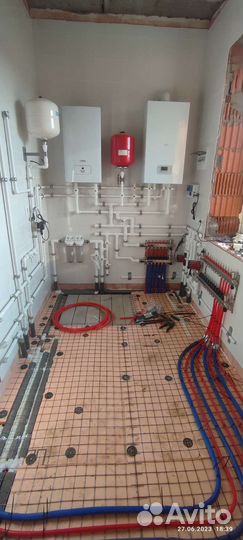 Монтаж отопления, электромонтаж