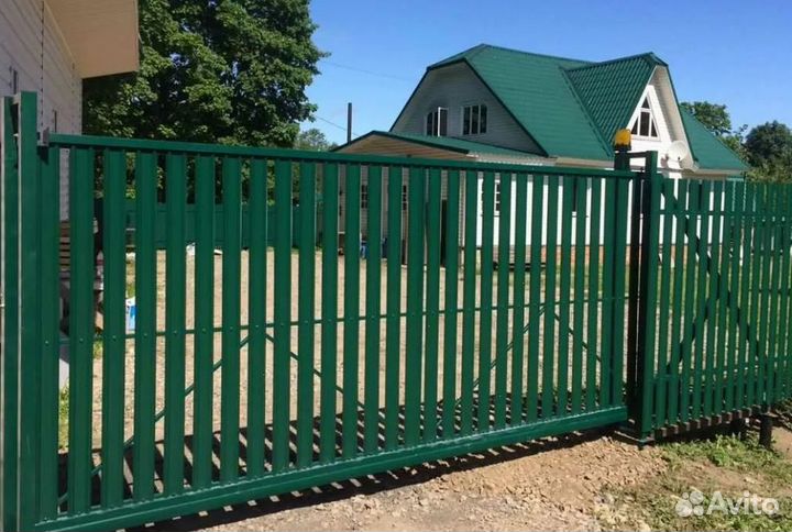 Забор металлический цена за метр под ключ