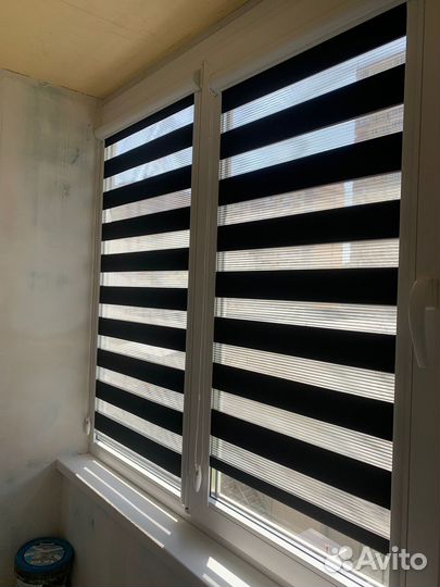 Рулонные шторы день ночь